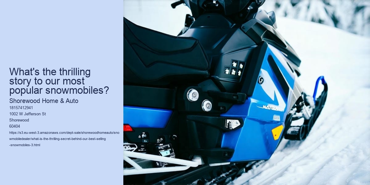 What is the Thrilling Secret Behind Our Best-Selling Snowmobiles?