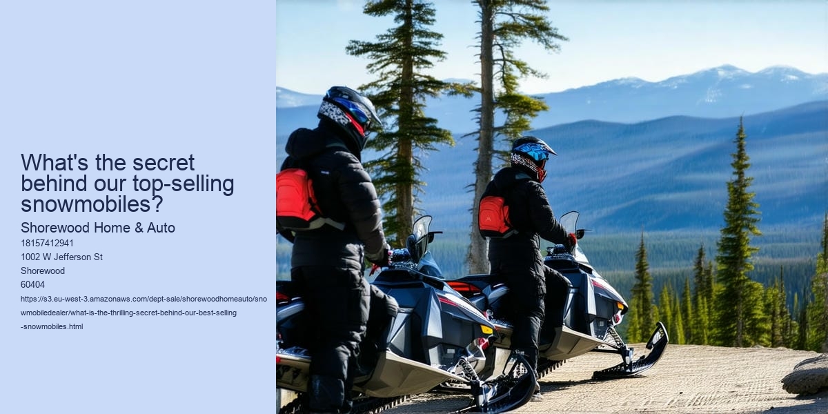 What is the Thrilling Secret Behind Our Best-Selling Snowmobiles?