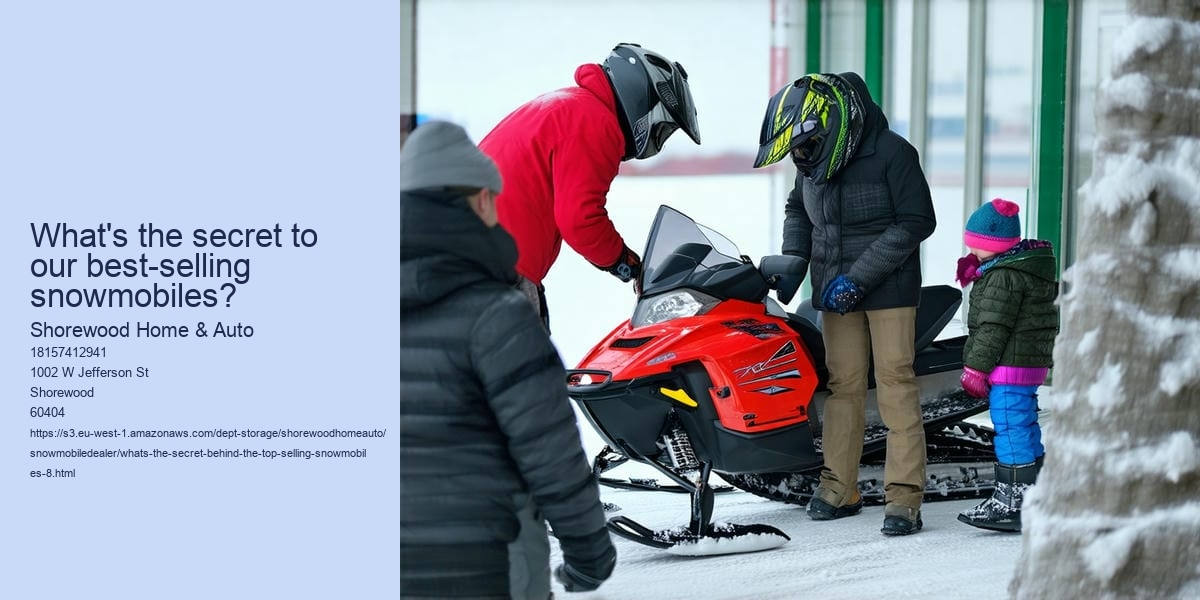 What's the secret behind the top-selling snowmobiles?