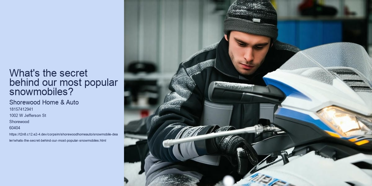 What's the secret behind our most popular snowmobiles?