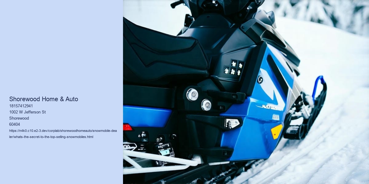 What's the secret to the top-selling snowmobiles?