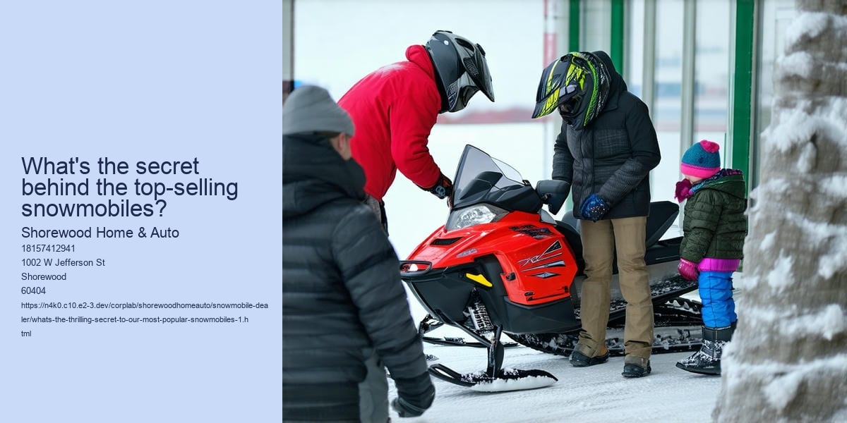 What's the thrilling secret to our most popular snowmobiles?